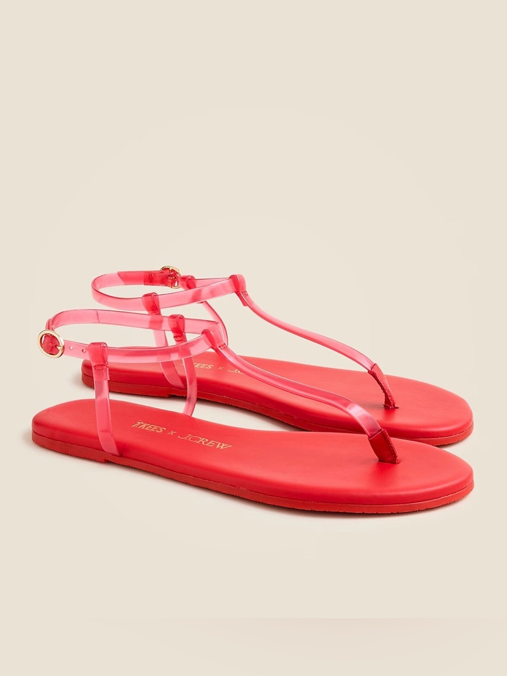 TKEES X J.Crew Limited Edition Jelly Sandals size 10. New without tags.